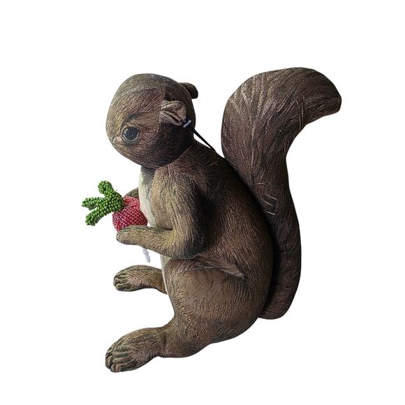 NEW John Derian Squirrel Sparkling Beaded Target 12" Plush Pillow NWT - Picture 1 of 10